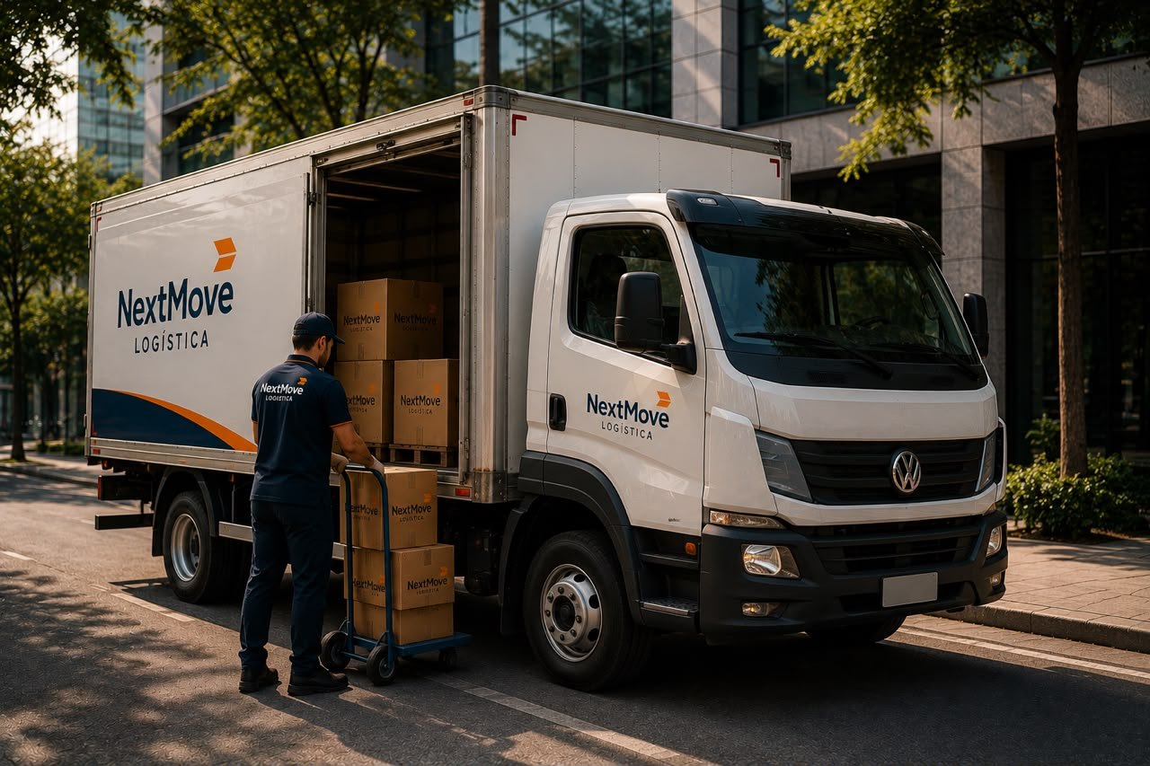 Caminhão da NextMove Logística